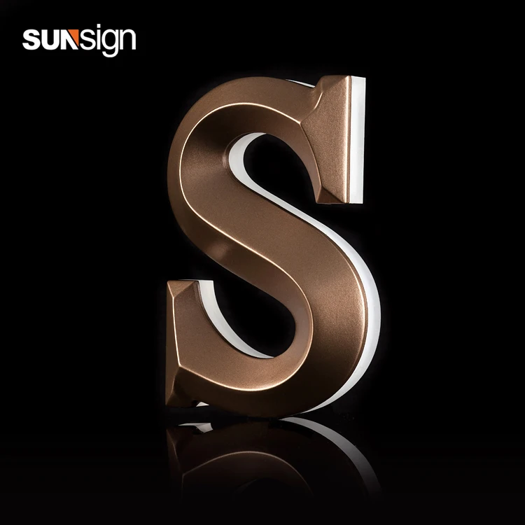 3D розово Золотая подсветильник из нержавеющей стали Акриловая пользовательская