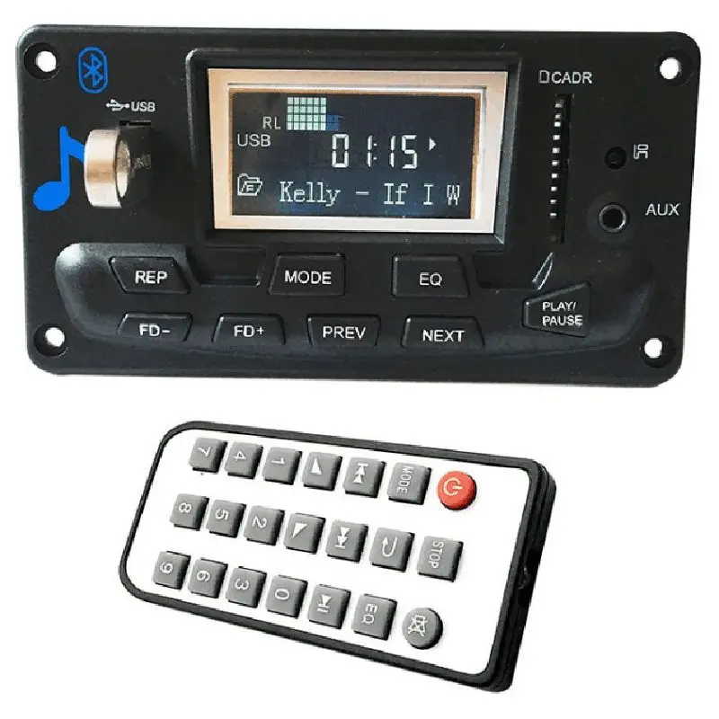 Lcd Автомобильный Bluetooth 4 2 Mp3 плеер Flac Ape декодер плата модуль W. Usb Fm Aux радио текст