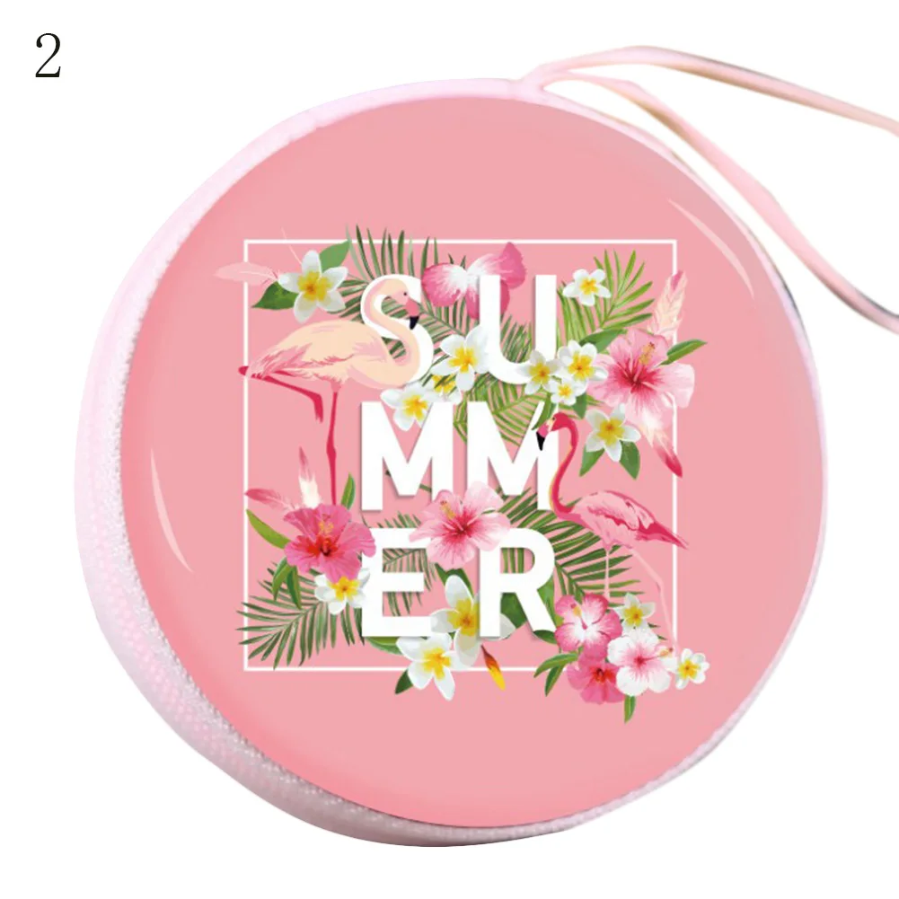 2018 Новое поступление портмоне с фламинго чехол для наушников милыми мультяшками