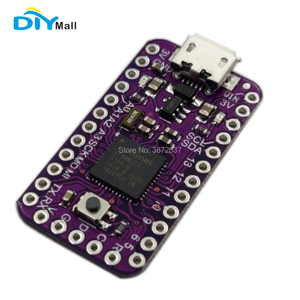2 шт./лот DIYmall GY-SAMD21 мини Breakout сенсор для Arduino IDE Atmel ATSAMD21G18 32-битный ARM Cortex-M0 |