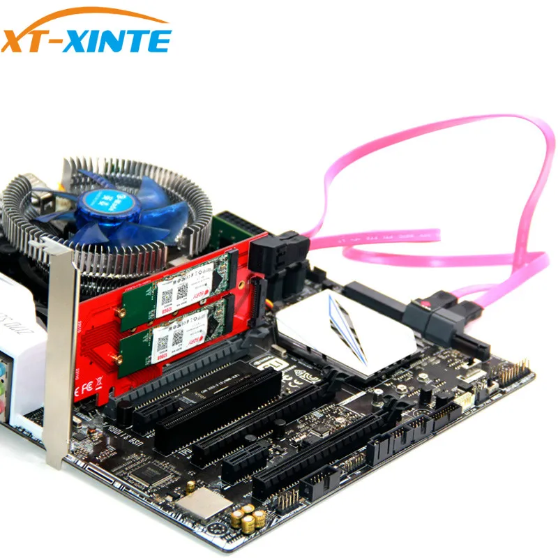 3 интерфейса s M.2 NVMe SSD NGFF для PCIE X16 Riser Card M Key B Ключ интерфейсная карта поддержка PCI