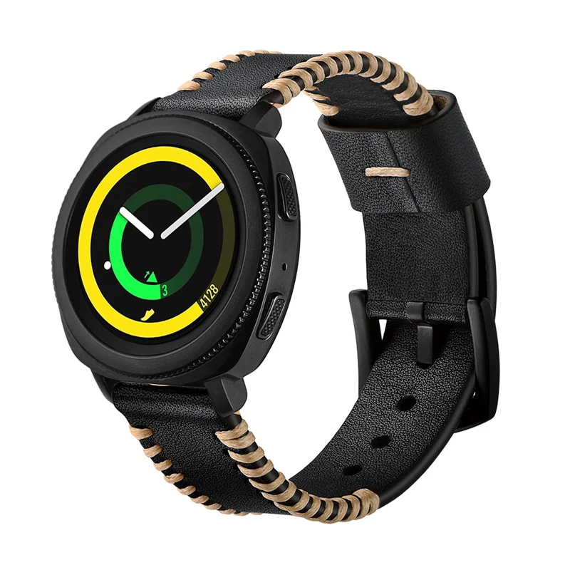 Ремешок из натуральной кожи для Samsung Gear S3 Sport S2 Huawei Watch 2 Pro Huami 20 или 22 мм|Ремешки