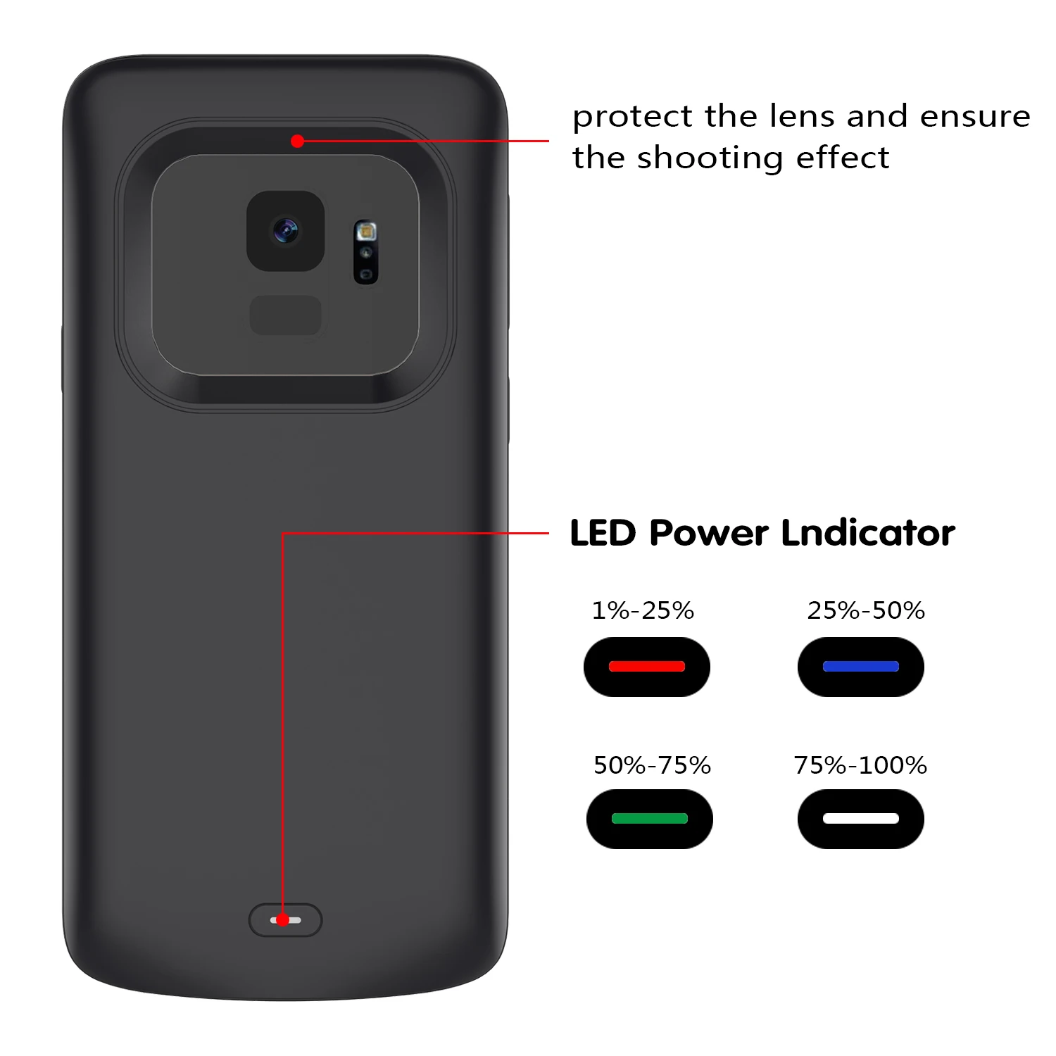 Чехол аккумулятор для Samsung Galaxy S9 4700 мАч|Чехлы с аккумулятором| |