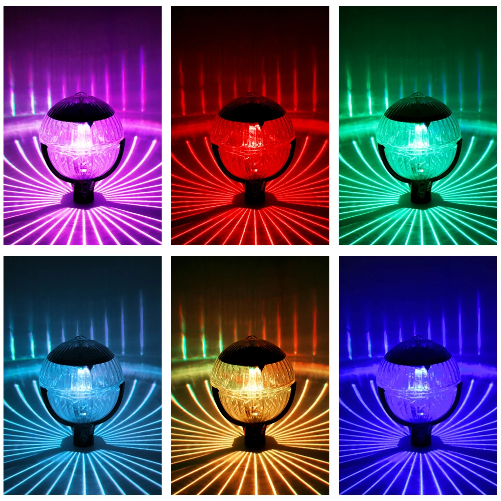 7 смена Цветов RGB светодиодный солнечный свет газон светильник Водонепроницаемый садовая дорожка