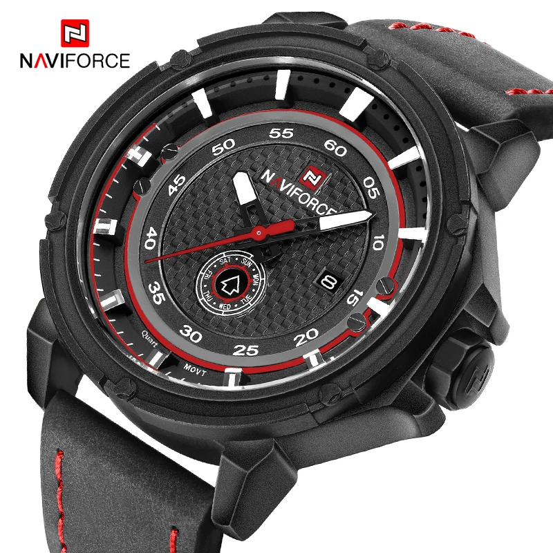 Naviforce Творческий Кварцевые наручные часы Для мужчин модные Элитный бренд