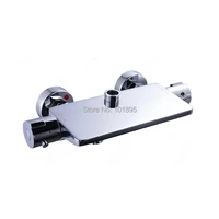 chrome plated brass material thermostatic bathtub faucet