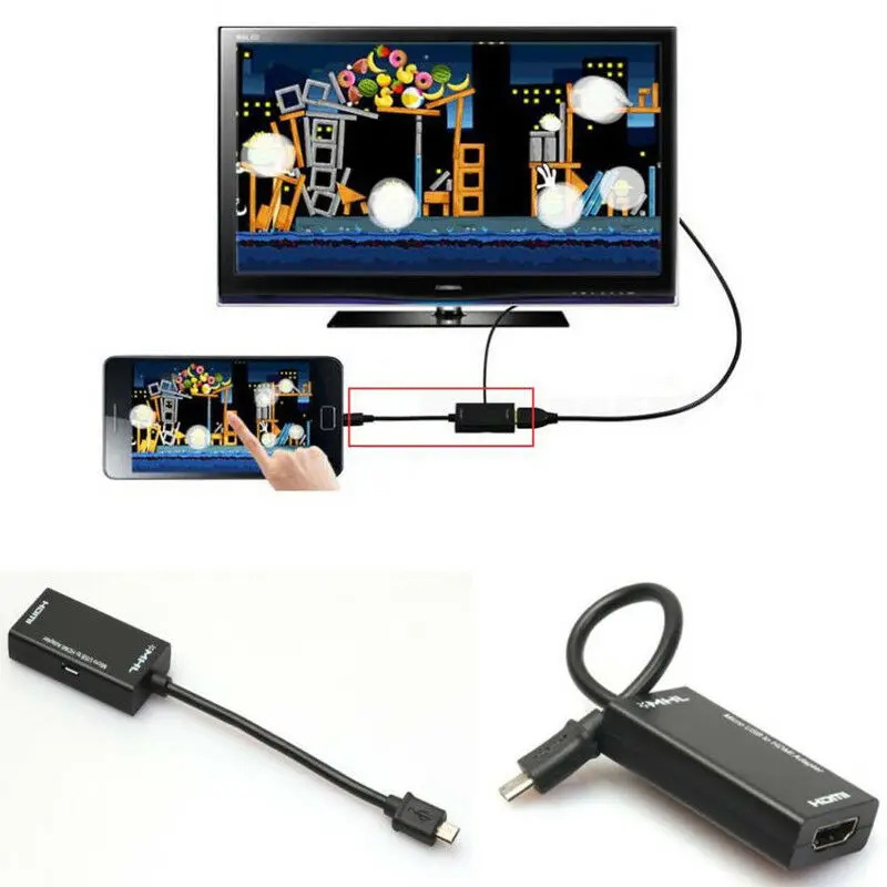 Лидер продаж 2019 Mini Micro USB 2 0 MHL к HDMI кабелю HD 1080P для Samsung Galaxy S2 Android | Электроника