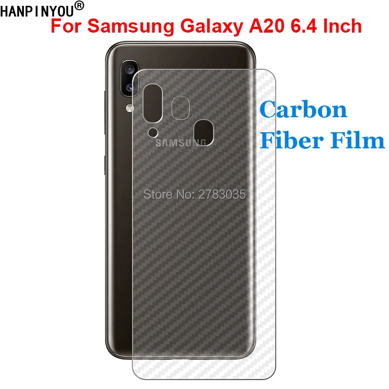 Для Samsung Galaxy A20 6 4 &quotпрочная 3D Защитная пленка для задней панели из углеродного