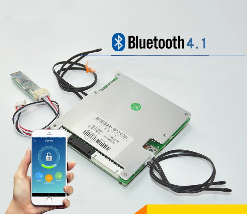 Защитная Плата smart 17S 60V для литий ионного аккумулятора система BMS 20a 30A 40A 50A Bluetooth APP