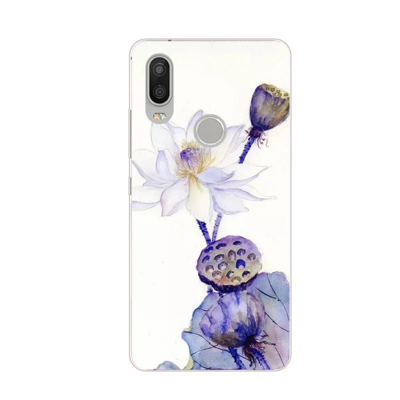 for BQ Aquaris X2 Pro Case Silicon Colorful flower Painting Soft TPU Back Cover Phone protect cases shell |