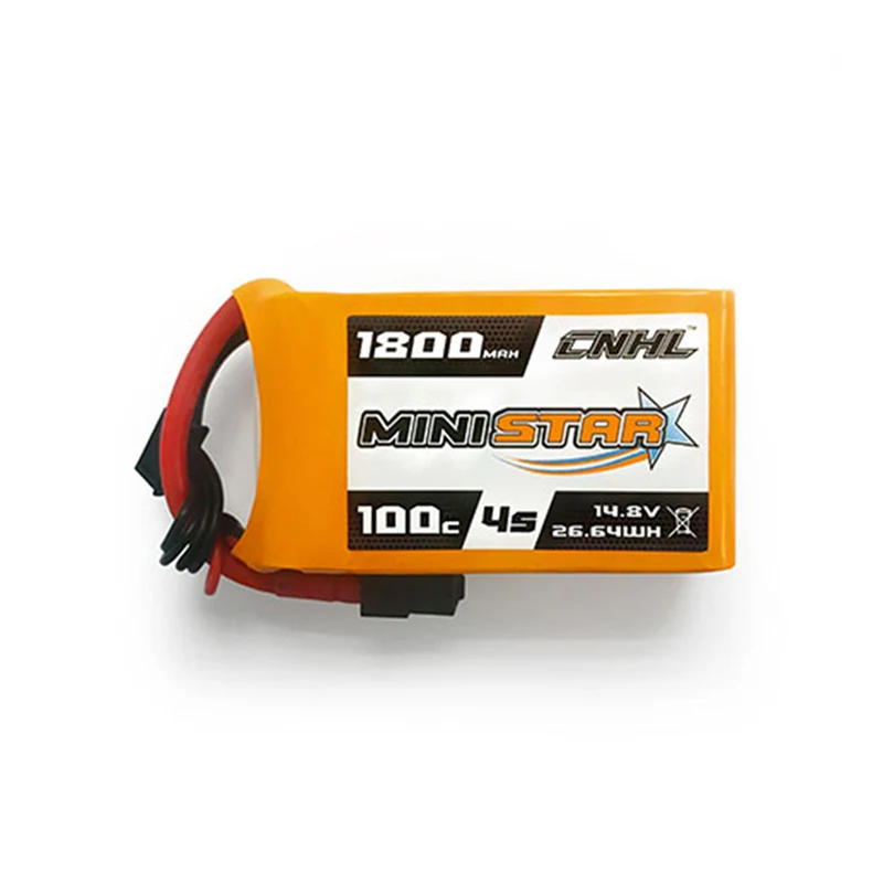 1/4 шт CNHL MiniStar 4S/5S 14 8 V 18 5 1800mAh 100C Lipo батарея с штепсельной вилкой XT60 для