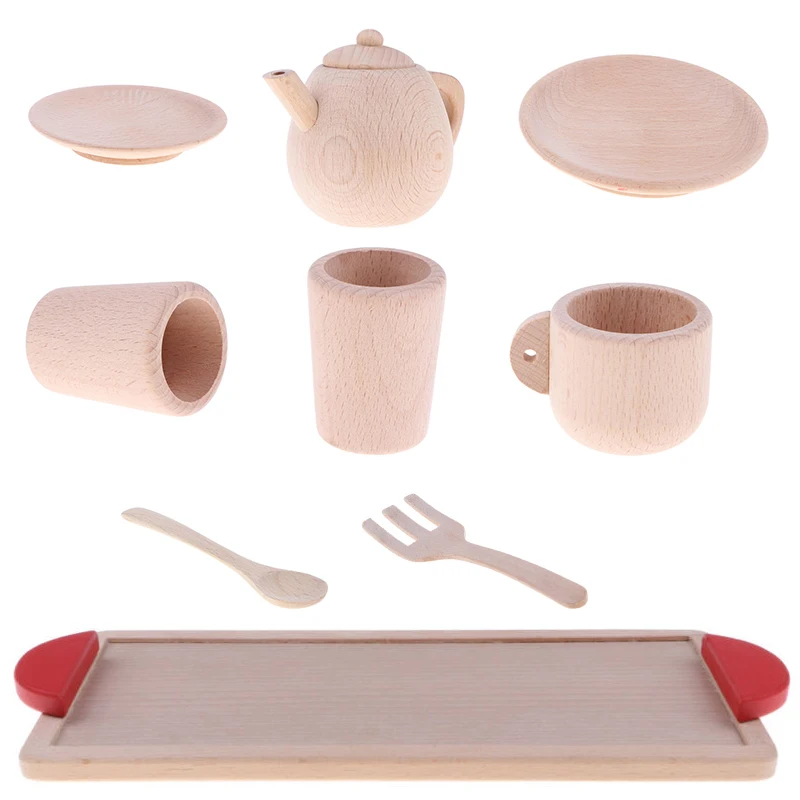 Игрушки для игр на кухне деревянная имитация кухонная посуда Чайный горшок