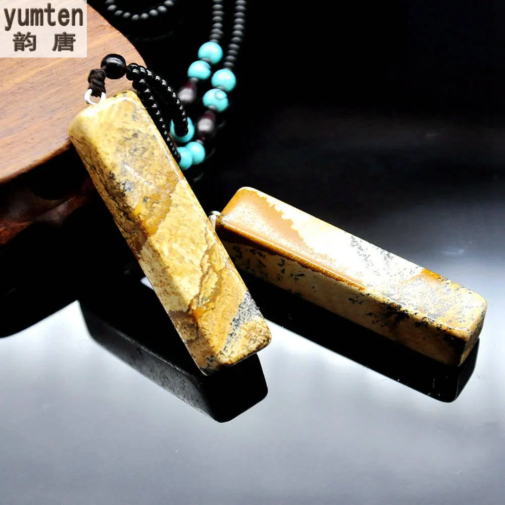 Yumten Природный камень Sieraden Pingentes Collane Donna янтарный кулон подвески для мужчин и