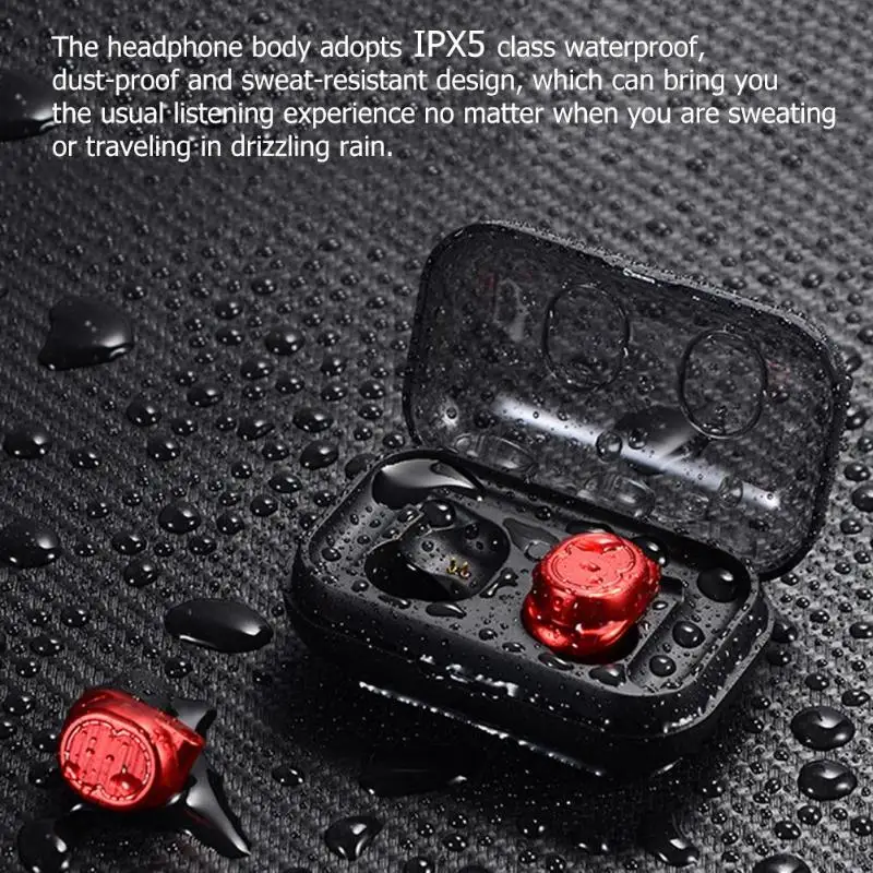 Мини TWS8 Беспроводной наушники Bluetooth V5.0 спортивные сенсорный наушники-вкладыши |