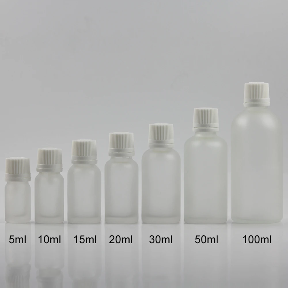 China suppliers 20ml Essential oil Glass Bottle Dropper Stopper Plug With White Screw Cap