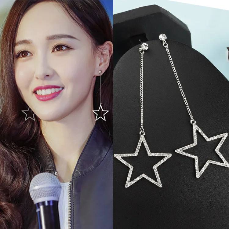 Женские серьги-гвоздики в форме сердца элегантные длинные оптовая продажа 2019 |