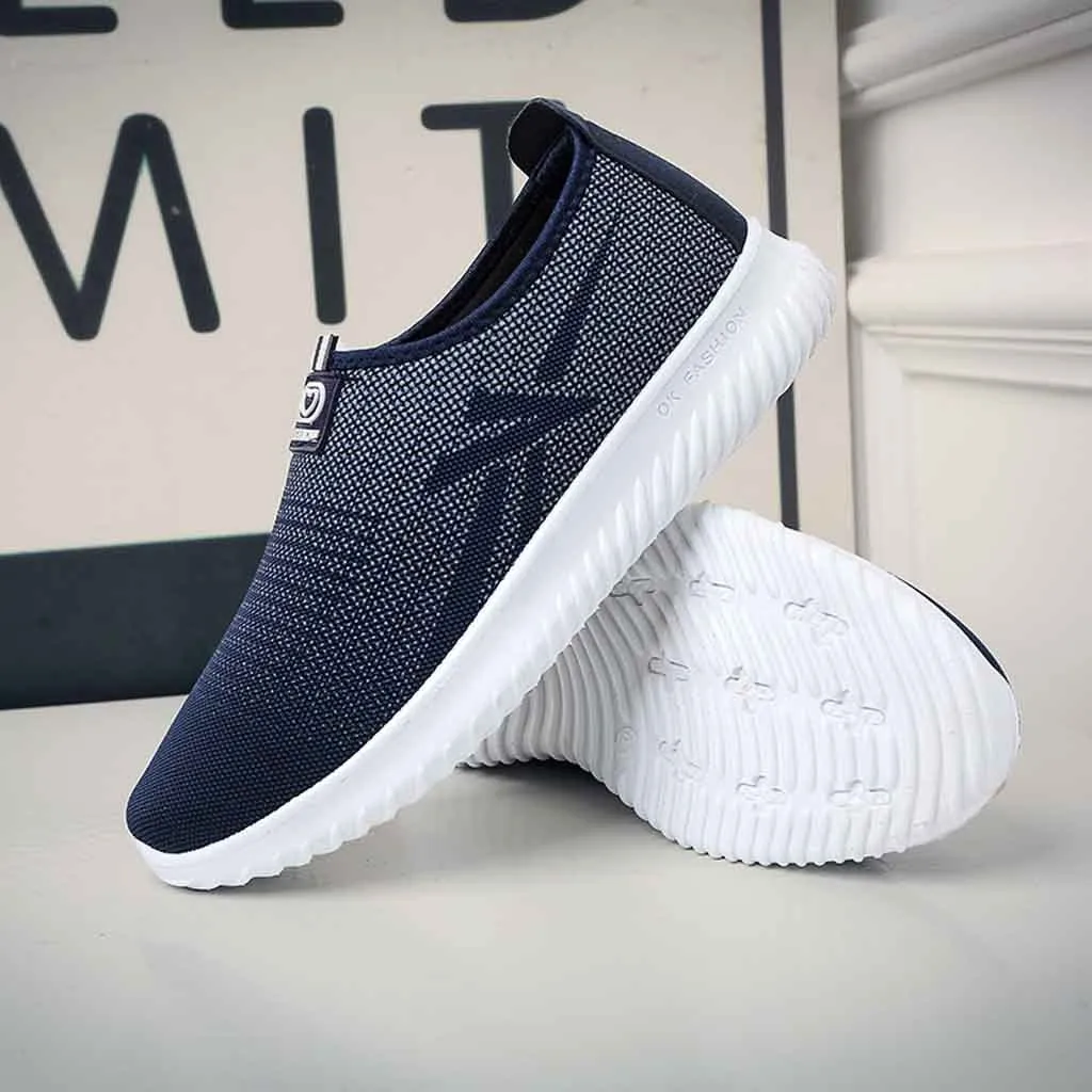 2019 New Sneakers Man Summer Shoe Slip On Outdoor Casual Men's Shoes Comfortable Breathable Mesh #89 | Обувь