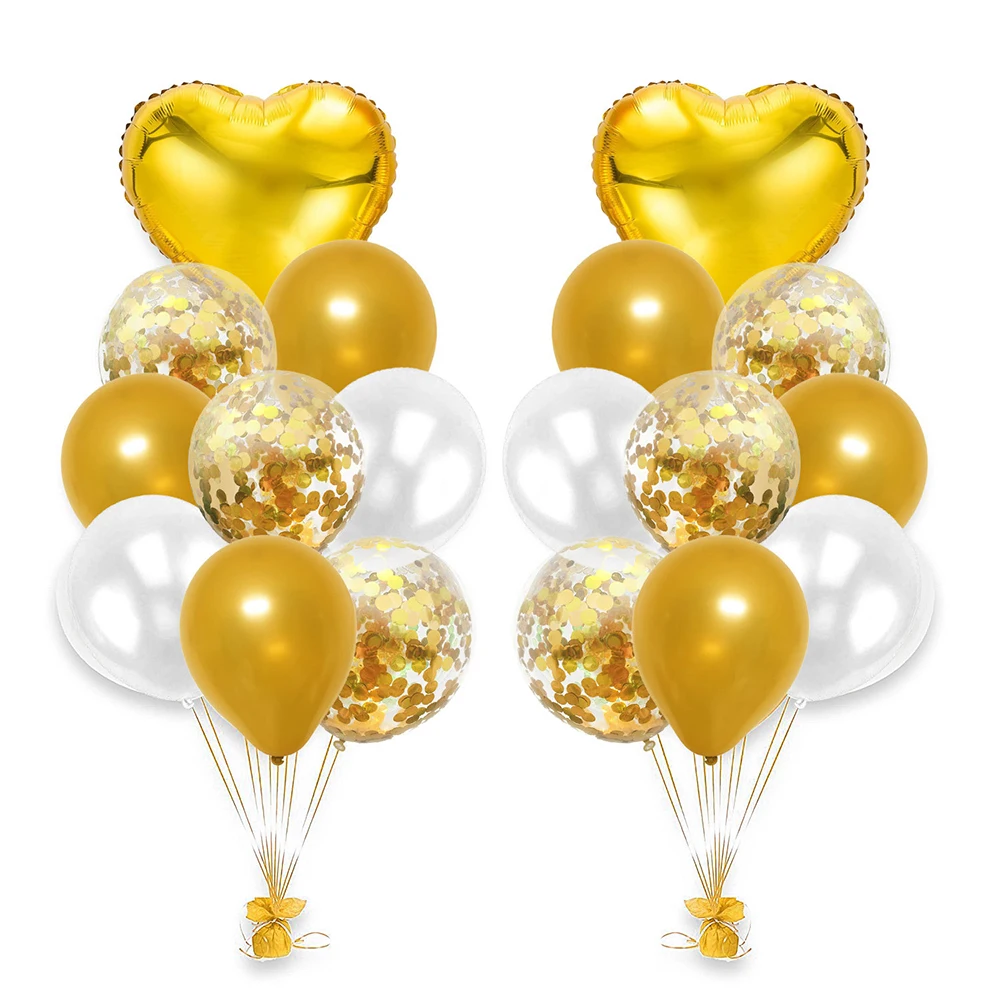 Wedding Decoration 1Set Colorful Foil Balloon Confetti Air Ball Birthday Party Valentine'S Day Gift Surprise DIY Event | Дом и сад