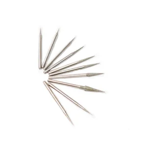 10 шт.компл. Алмазный 2 мм острый фоторежущий инструмент с вращающейся головкой хвостовик 2,35 мм