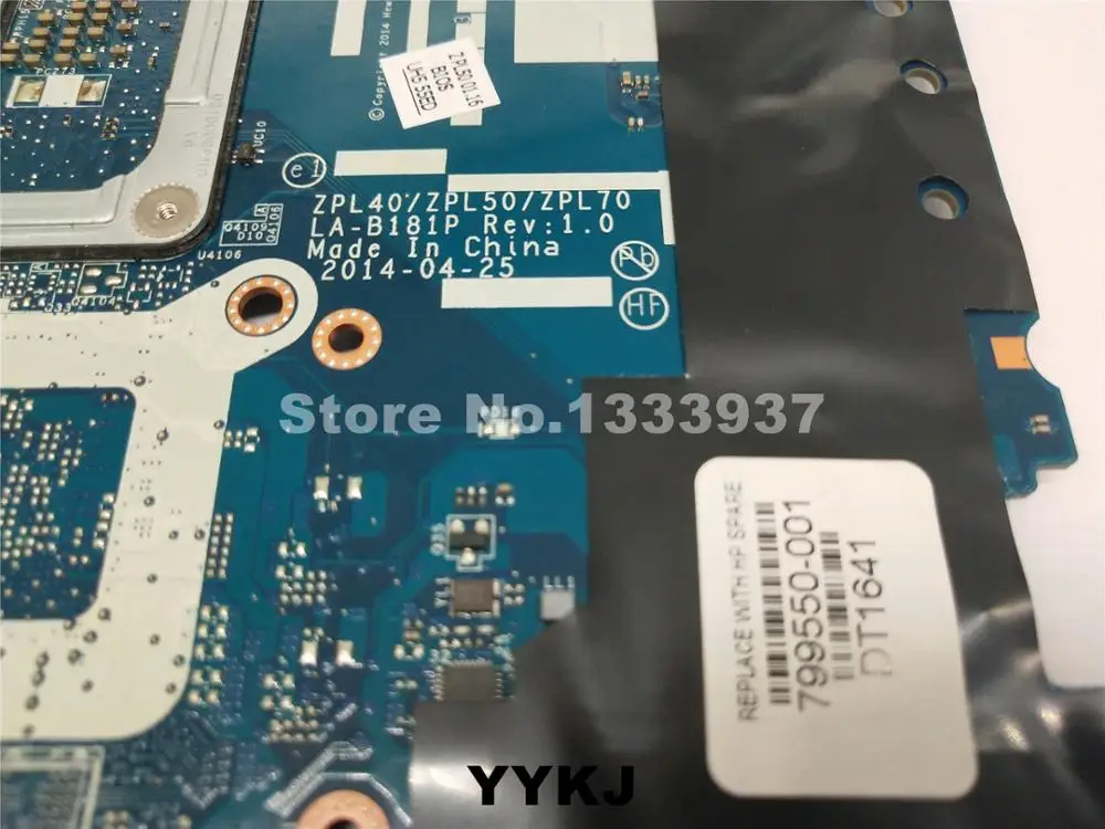 Материнская плата для HP 440 G2 450 материнская ноутбука ZPL40 ZPL50 ZPL70 LA B181P SR27G I3 5005U 800481 001