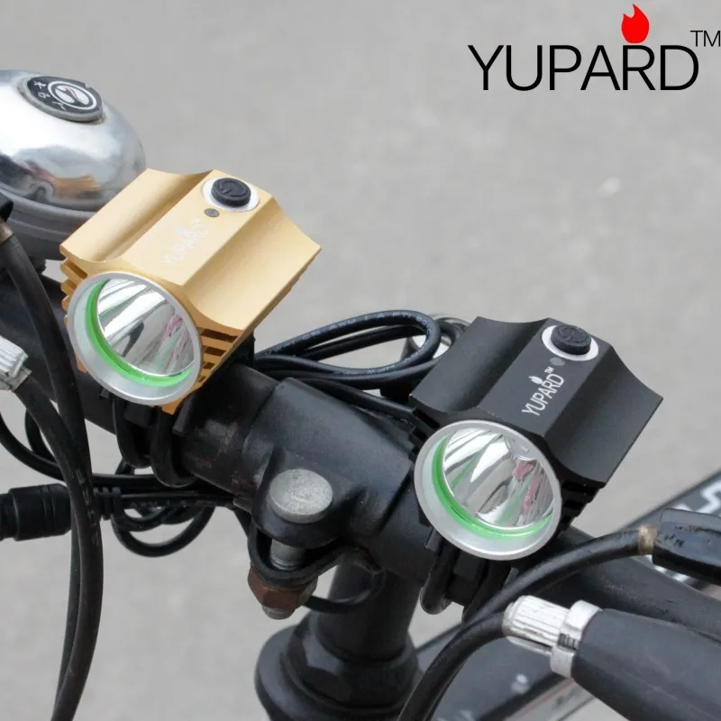 YUPARD 2 в 1 велосипедный фонарь фара фонарик Фонарь XM-L T6 LED + аккумуляторная батарея