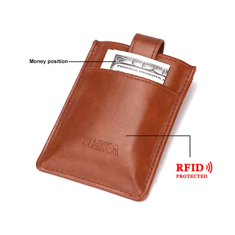 Держатель для Карт RFID из искусственной кожи короткий мини кошелек Для