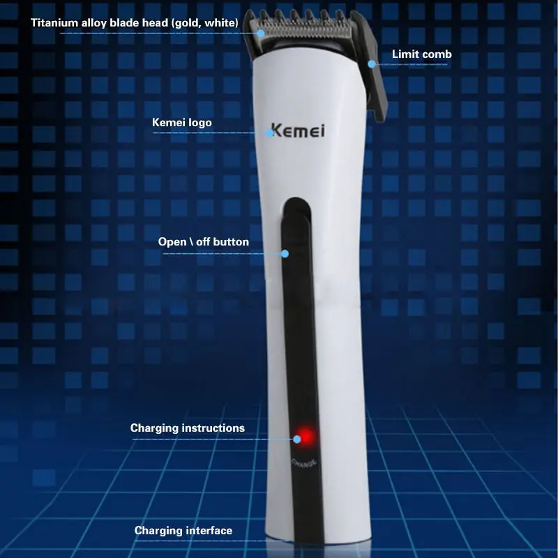 Kemei KM-2516 перезаряжаемая машинка для стрижки волос взрослых | Бытовая техника