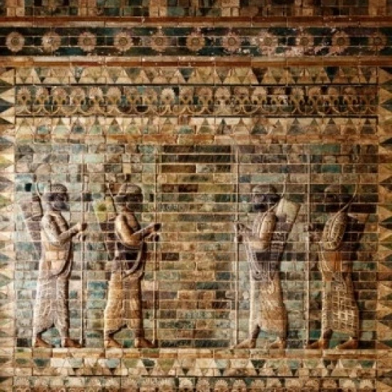 Фриз лучников месопотамиан книги по искусству Musee Du Louvre постер с видом Парижа