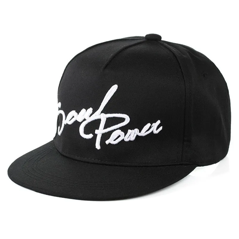 2019 New Men Women Soul Power Dad Hat Embroidered Baseball Cap Black Cotton Casquette Brand Bone Fashion Hats 01ABM | Аксессуары для
