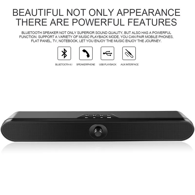 LP s11 звуковая панель 2 0 канальный Bluetooth динамик Саундбар 16 Вт беспроводной