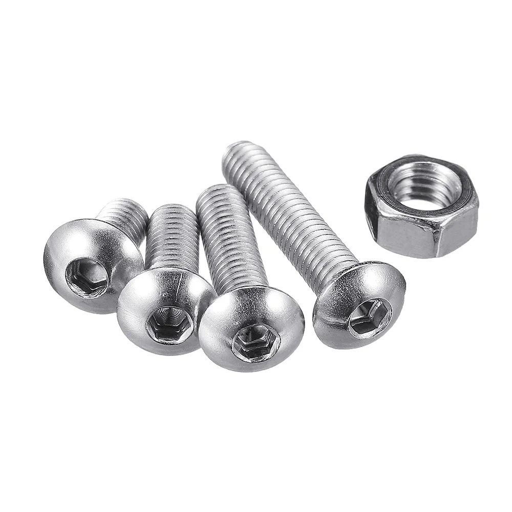 Suleve MXSH4 515 шт M3/M4/M5 нержавеющая сталь Шестигранная кнопка с круглой головкой