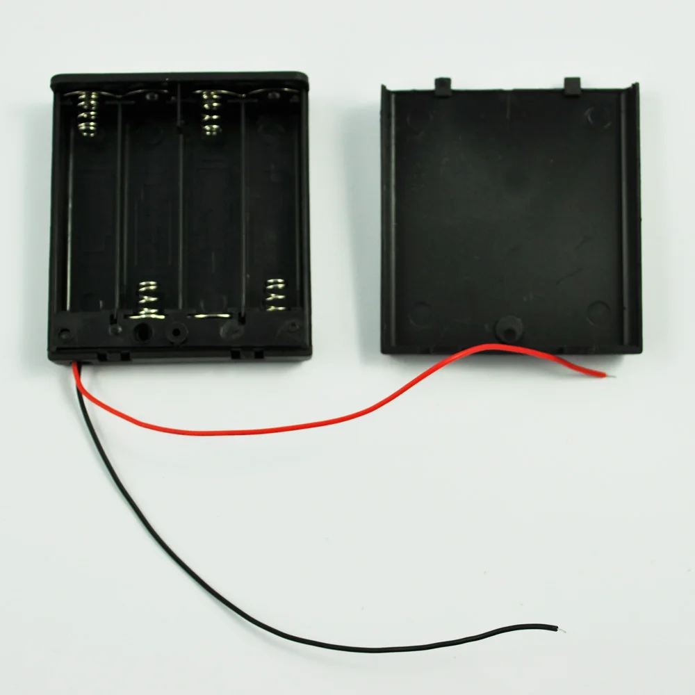 SODIAL (R) пластиковый Переключатель ВКЛ/ВЫКЛ 4x1 5 V корпус держатель для батарей аа w