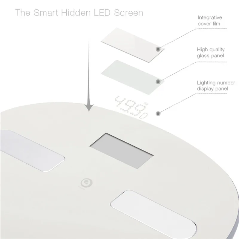 Digoo DG-SO38H 180 кг умный светодиодный bluetooth большой корпус Senor Fat Scale композиция монитор