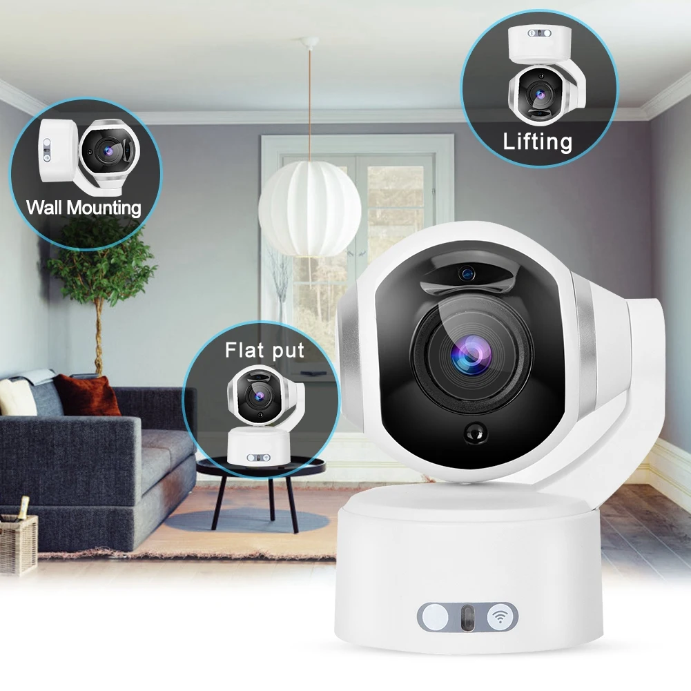 PTZ WiFi Интернет камера 360 градусов вращающийся детский монитор с ночным