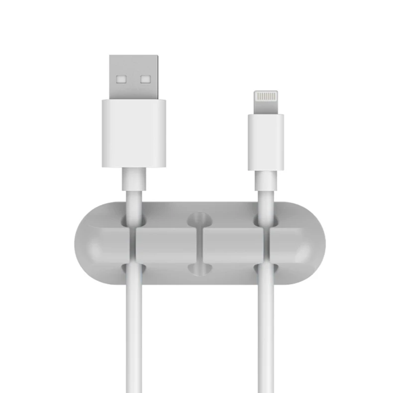 USB Кабельный органайзер кабельный намоточный зажим Настольный держатель для