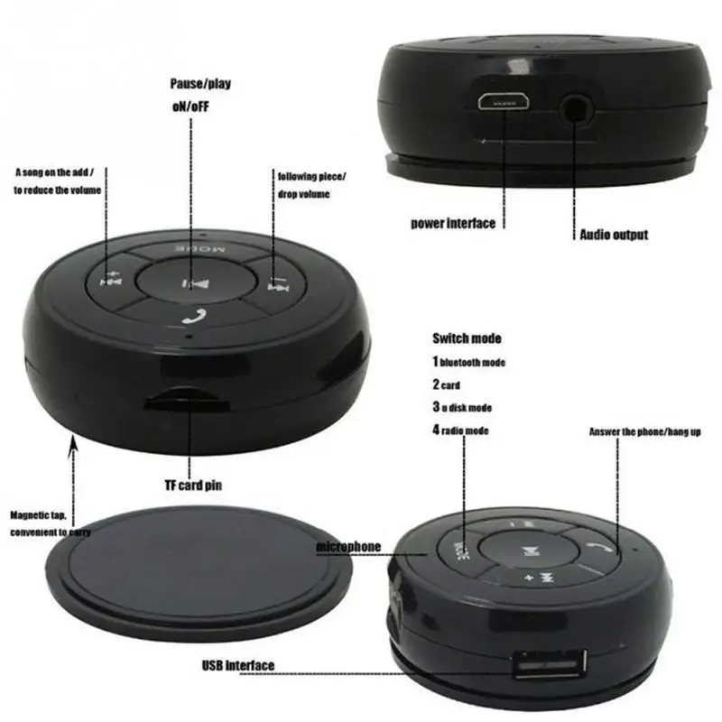 Автомобильный Bluetooth-приемник VAORLO 3 5 мм с поддержкой U-диска TF-карты | Электроника