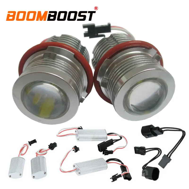 Для BMW E87 E60 E63 E65 E66 X5 E53 E3 12V 60W Ангельские глазки Светодиодный Маркер светильник