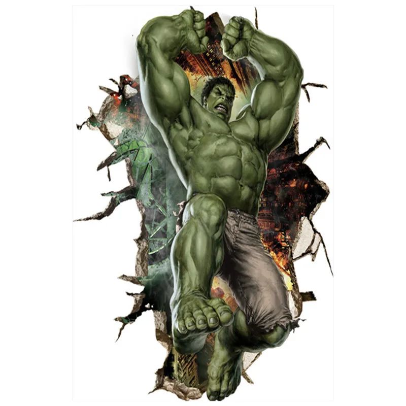 Виниловые 3d наклейки на стену Super hero Thor для детской комнаты постер с фильмом