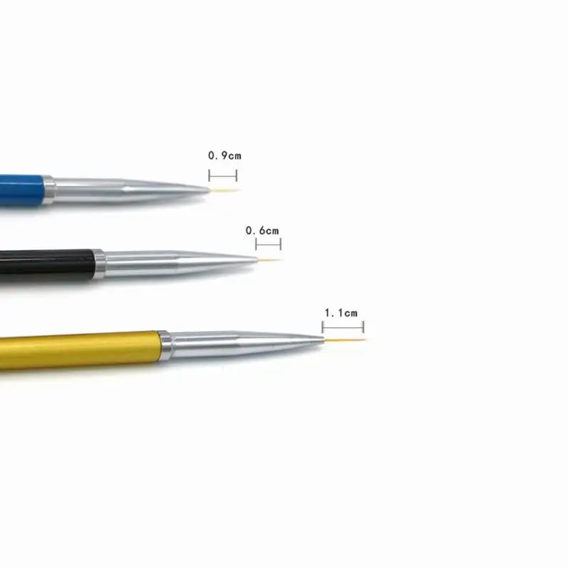 Новый 3 шт. дизайн ногтей линии живопись ручка кисточки Professional высокое качество