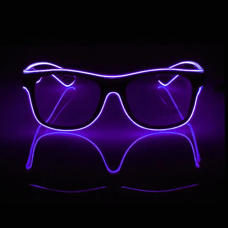 

1PCS Christmas Gifts Glowing LED Glasses Novelty Luminous Toys Glow In The Dark Party Supplies Birthday Items Dj Equipment