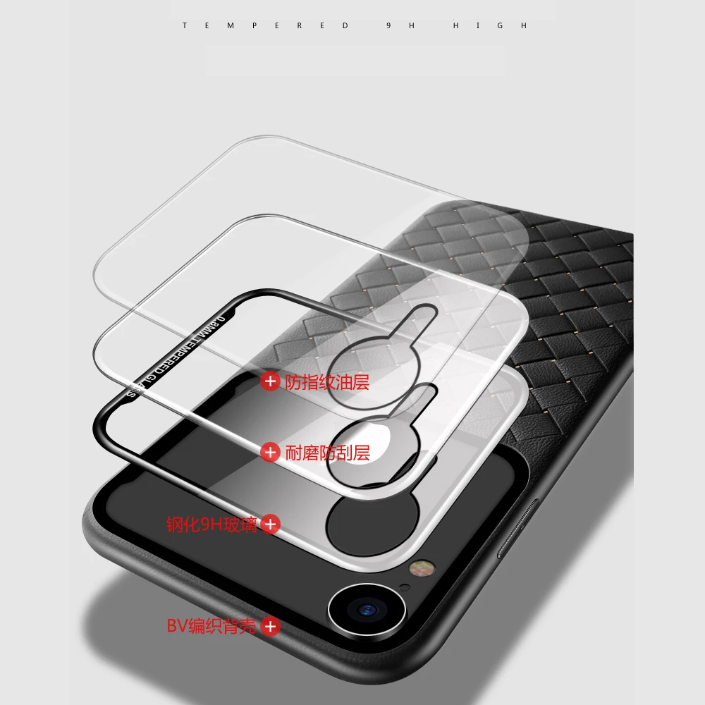 Чехол для телефона Hunreone Funda Para Telefono Movil BV чехол из ТПУ с закаленным стеклом iPhone X XS XR