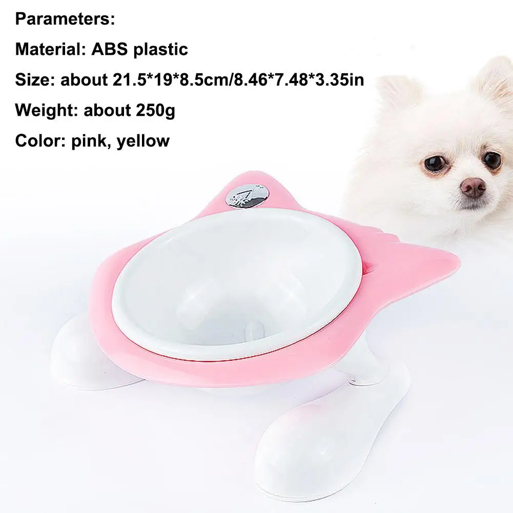 Pet наклона Стиль Еда шар с подставкой ABS смолы мультфильм скошенную дизайн