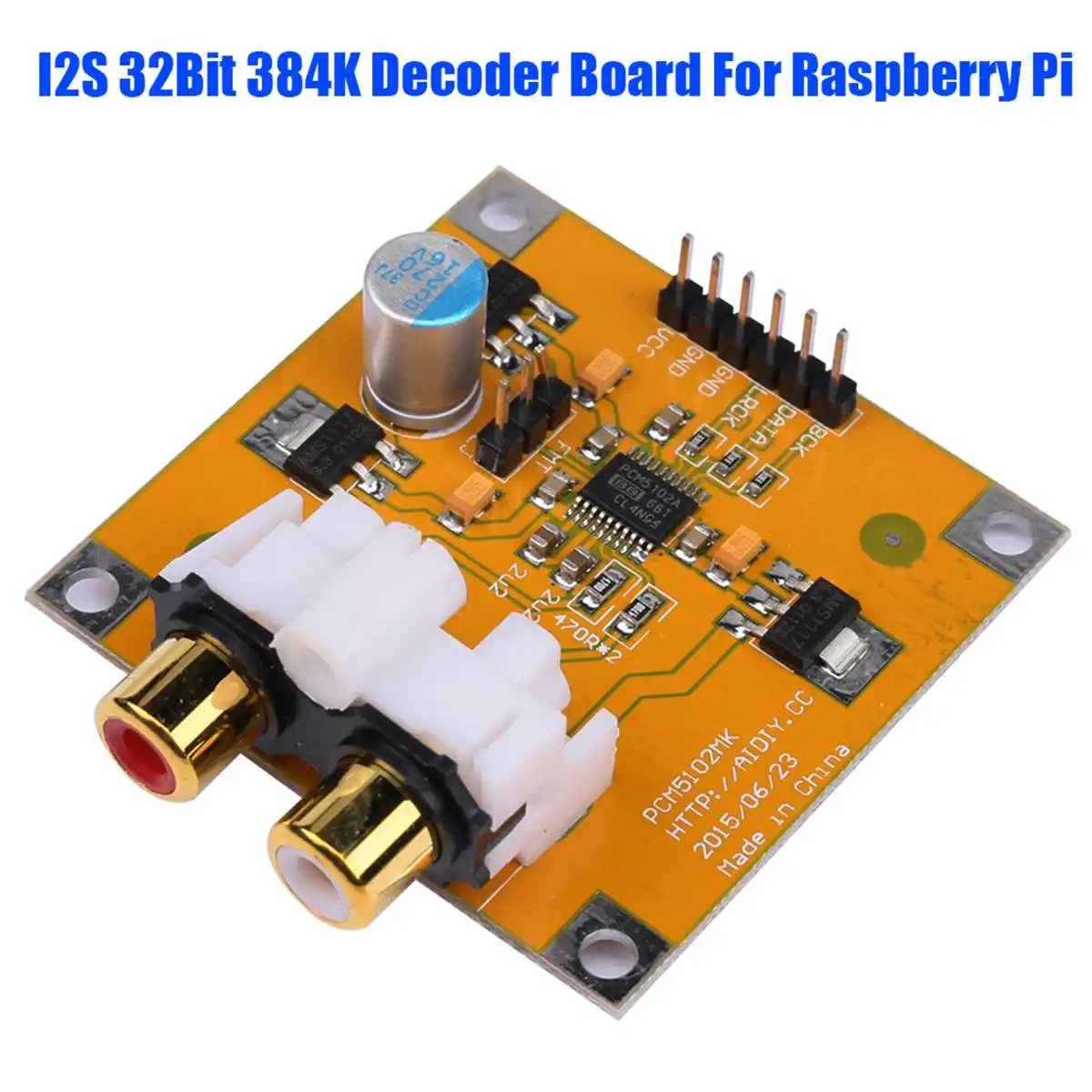 CLIATE 1 шт. ЦАП Декодер плата M5102/PCM5102A I2S 32 бит 384K для Raspberry Pi Red основной игрок|ЦАП| |