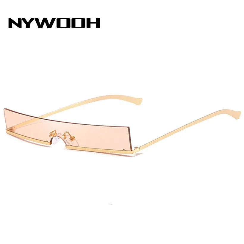 Винтажные прямоугольные солнцезащитные очки NYWOOH для мужчин и женщин Роскошные