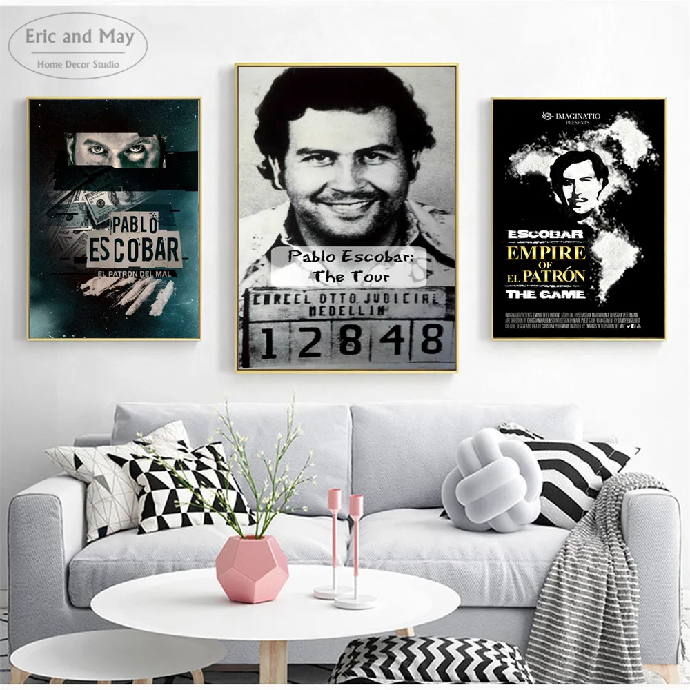 

Pablo Escobar Colombia Classic Wall Art Canvas Painting Poster For Home Decor Posters And Prints Unframed Decorative Pictures