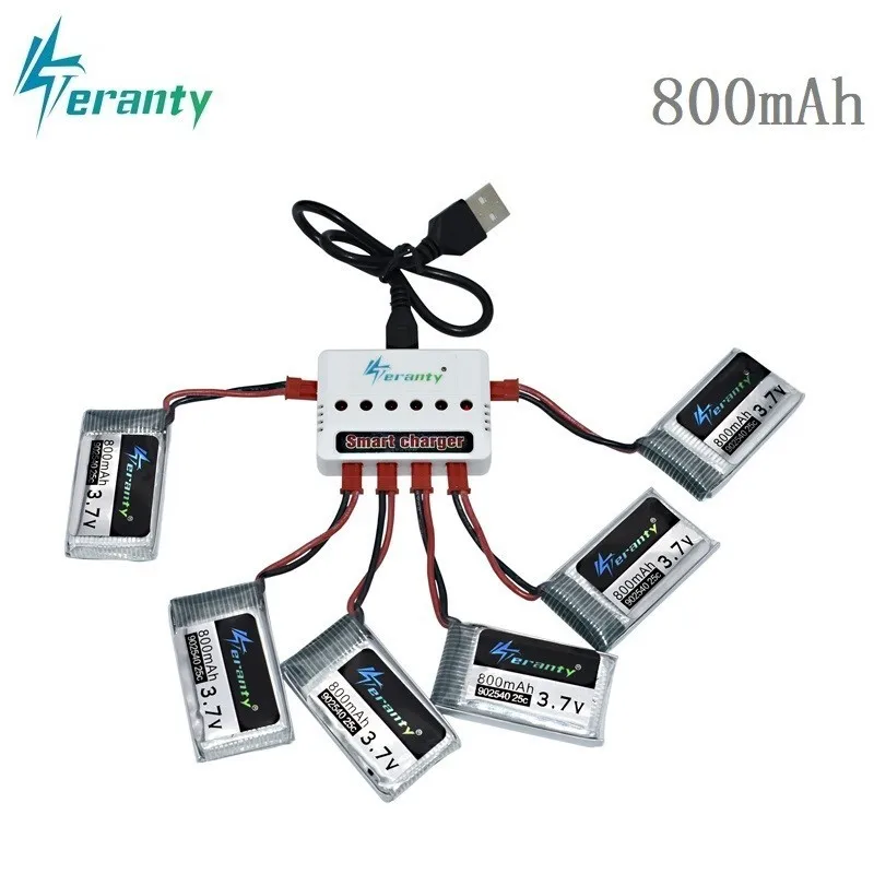Аккумулятор Lipo 3 7 в 800 мАч 25c с зарядным устройством USB для X5C X300 X400 X500 X800 HJ819 H805W X25