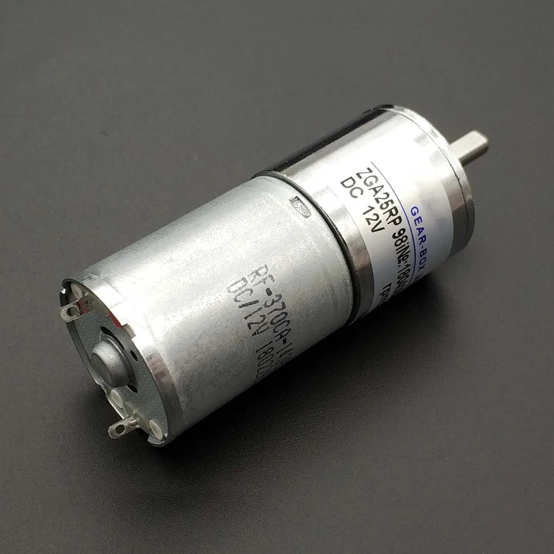 Микро ZGA25RP 25 мм мотор редуктор DC12V 5 об/мин 10 20 50 120 200 500 головка с центриковым