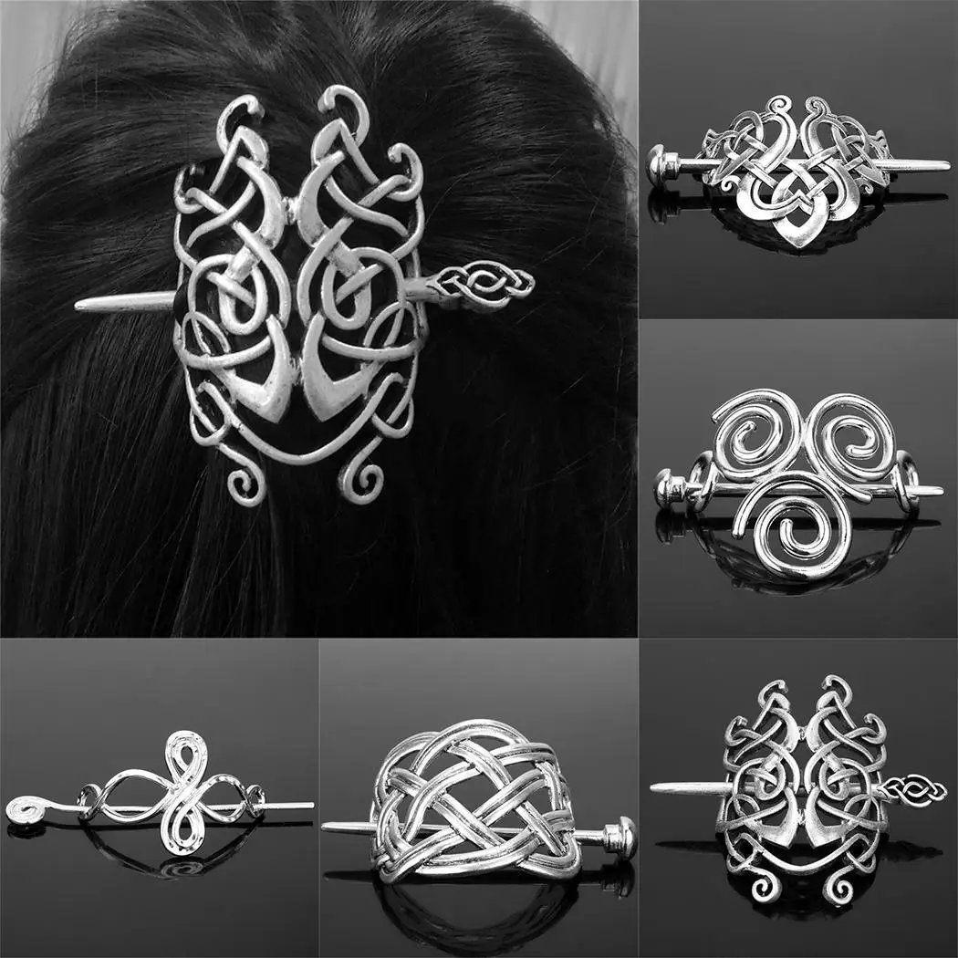 Женская мода Полые геометрические формы заколки для волос украшения как на