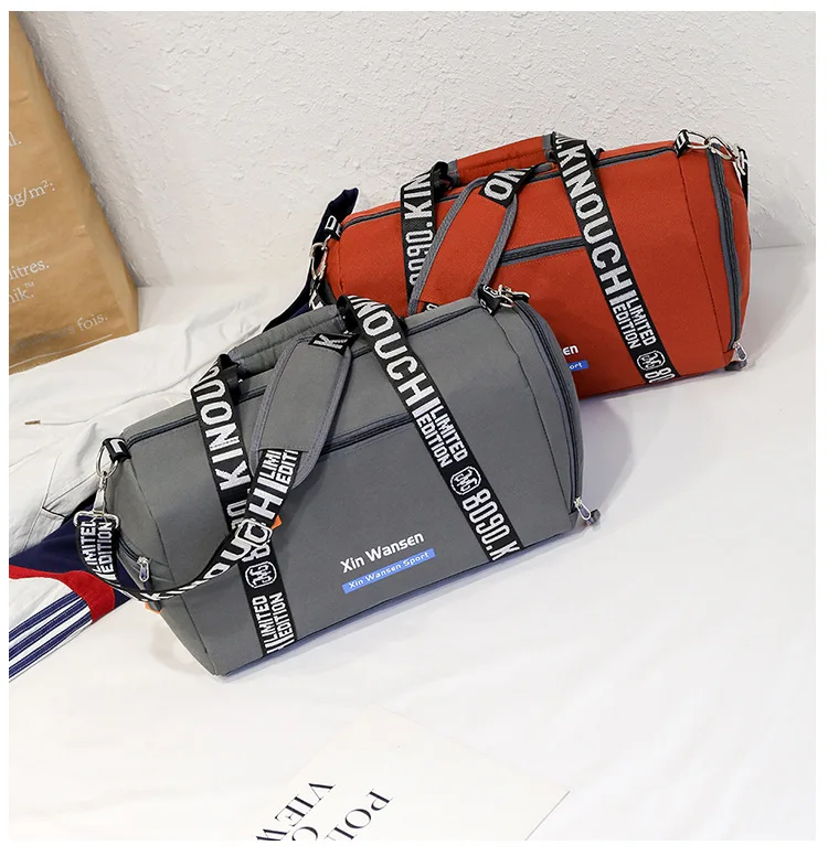 4 Colors Letter Print 2019 NEW Sac De Sport Bag for Women Crossbody Gym Sports Training Fitness with Shoes Compartment | Спорт и