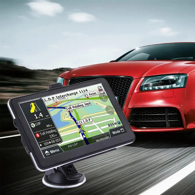 7 дюймовый HD Автомобильный GPS навигатор 800MHZ FM/8 GB/DDR карты